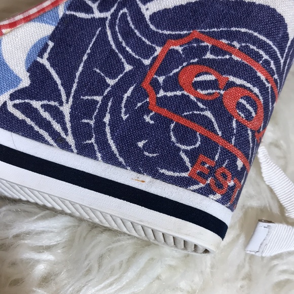 Coach Tammie Wedges Womens 7 1/2M  A8018 Open Toe Ribbon Tie Strap - Picture 11 of 11